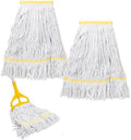 KeFanta 2 Pack Heavy Duty Mop Head Replacement, Commercial Industrial Heads | by KeFanta
