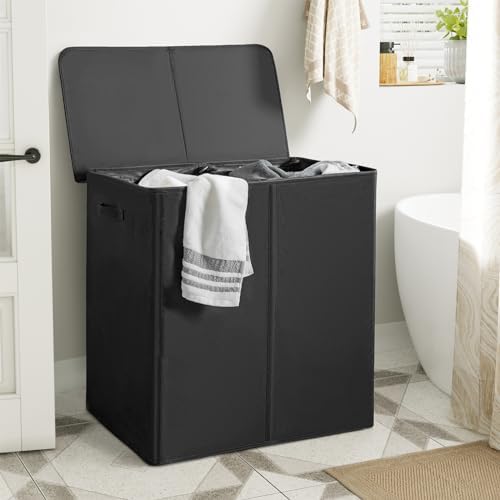 WOWLIVE 180L Double Laundry Hamper 2 Section - Image 3