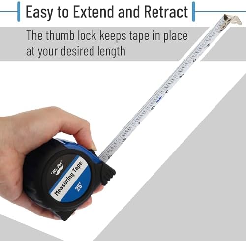 Mr. Pen- Retractable Tape Measure 25 ft, Dark Blue, Easy Read - Image 5
