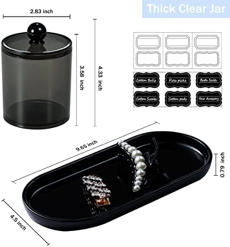 SheeChung 3 PCS Qtip Holder Bathroom Set - Image 6