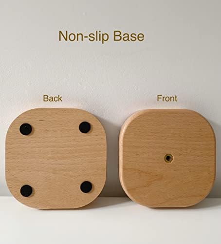 Cute Paper Towel Holder, Wooden Kitchen Roll Stand Organizer Free Standing - Image 4