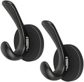 ULIBERMAGNET Strong Magnetic Coat Hooks, 2 Pack Heavy Duty Magnetic Double Hooks by ULIBERMAGNET
