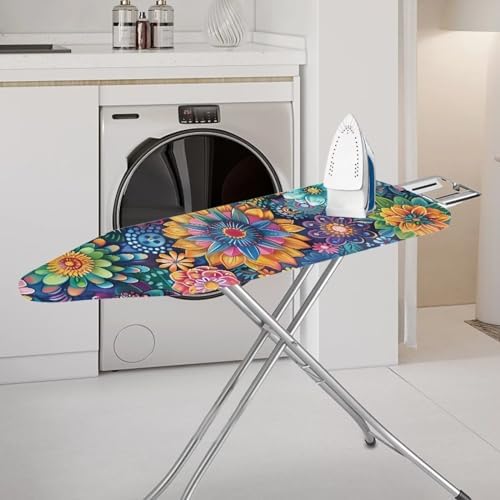 Boho Mandala Flower Printed Ironing Board Cover, 15x54 Inch Ironing Board Cover - Image 2