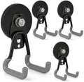 ULIBERMAGNET Upgraded Heavy Duty Magnetic Hooks, 4 Pack Strong Large Magnet Hook by ULIBERMAGNET