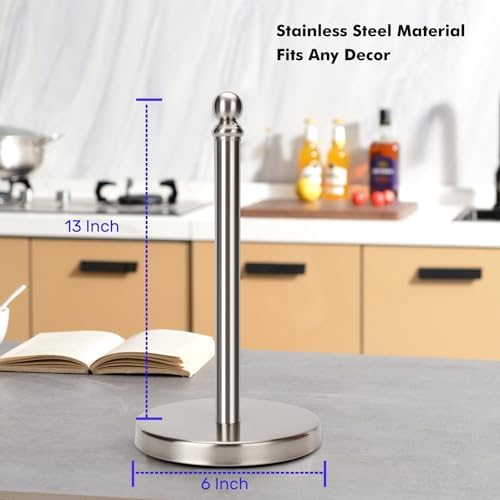 Paper Towel Holder Countertop, Standing Paper Towel Roll Holder - Image 4