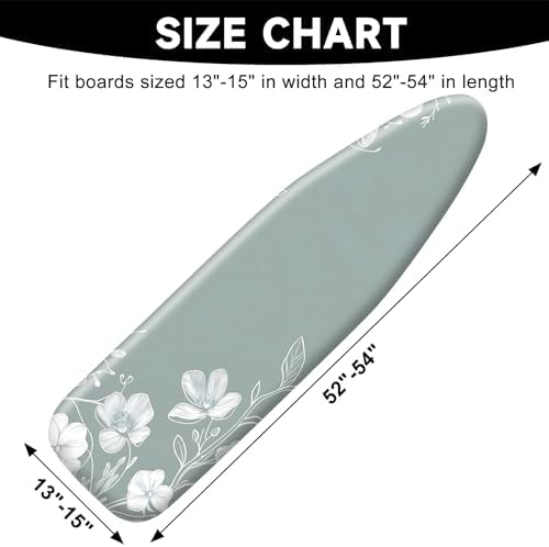 Ironing Board Cover 15"x54"，Standard Ironing Board Replacement Cover，Easy Fit - Image 2