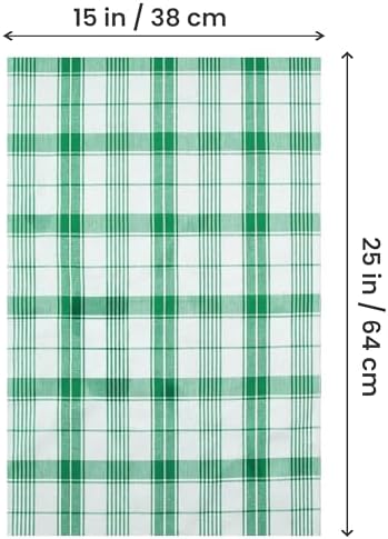 Utopia Towels Green & White Dish Towels 100% Ring Spun Cotton Highly Absorbent - Image 6