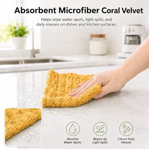 kimteny Microfiber Dish Cloths for Washing Dishes 8 Pack - Image 3
