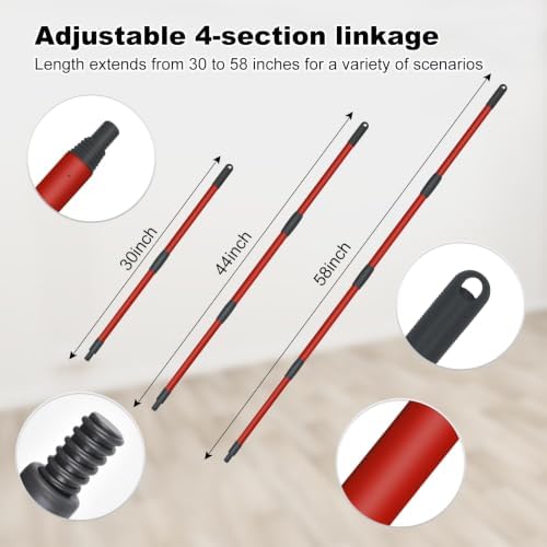Mop Handle Mop Replace Heads and Mop Base Brush Replacement - Image 4
