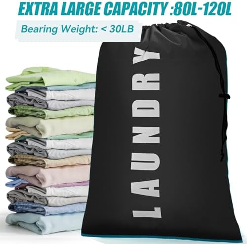 Isink Laundry Bag, 2 Pack Travel Laundry Bags - Image 4
