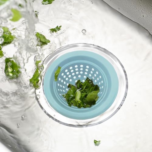 Silicone Strainer for Kitchen Sink, 2 Pack, Stainless Steel Reinforced - Image 3