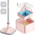 Upgraded Spin Mop and Bucket System Set, Self Separate Clean and Dirty Water by KZKR