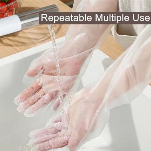 Hipifans Long Sleeve Cleaning Gloves, Dishwashing, Gardening - Image 5