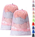 2 Pack Mesh Travel Laundry Bag 28" x 40"Extra Large Dirty Clothes Organizer by Unknown