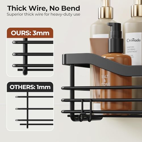 Orimade Shower Caddy Basket Soap Dish Holder Shelf - Image 6