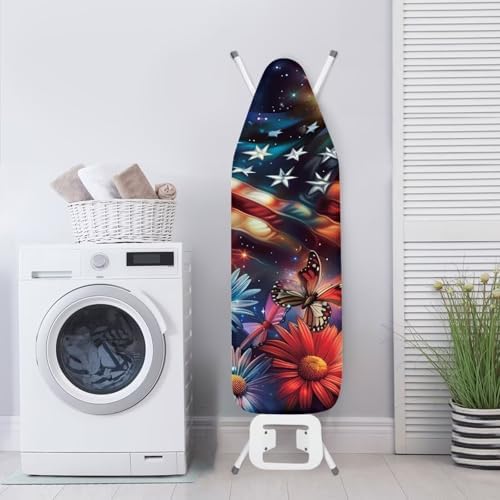 Butterfly 15x54 Ironing Board Cover USA Flag Elastic Edge Applicable Standard - Image 3