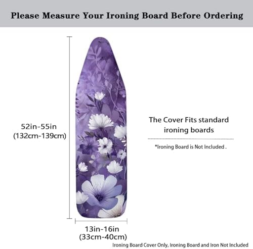 Flower Print Ironing Board Cover Protector Decorative Covers - Image 5