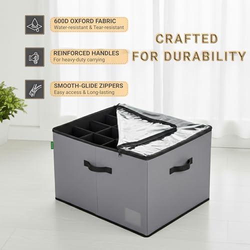 2 Pack Shoe Organizer for Closet, Foldable Fabric Shoe Storage Box - Image 5