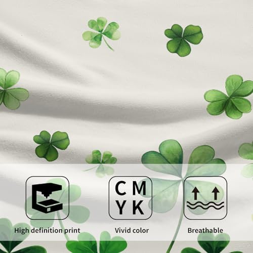 Lucky Clover Shamrocks Bath Hand Towels St. Patrick's Day Kitchen Towels Set of - Image 3