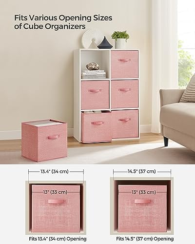 SONGMICS Storage Cubes, 13-Inch Foldable Closet Organizers - Image 5
