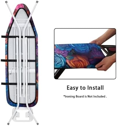Flashideas Color Roses Ironing Board Cover Universal Stretchy Stain Reisstant - Image 5