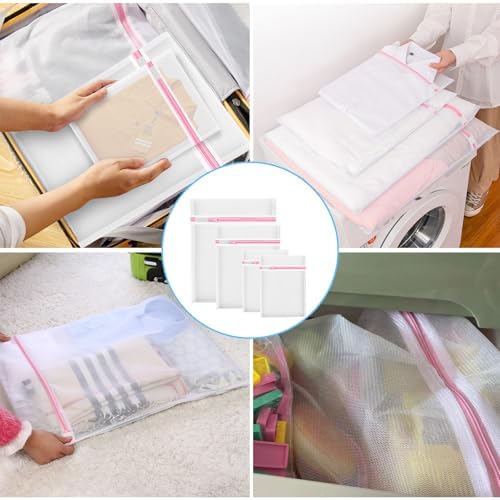 2PCS X-Large Heavy-Duty Mesh Laundry Bag: Ideal - Image 5