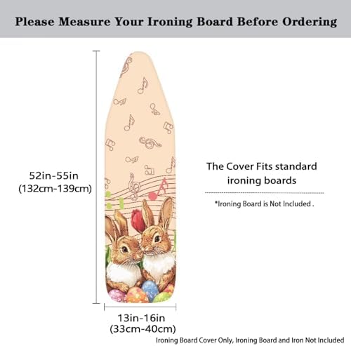 Bunny Ironing Board Cover for Easter Music Note Ironing Board Covers Standard - Image 5