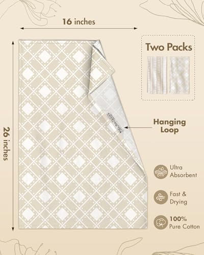 Miss Adola 2 Pack 150GSM Flour Sack Kitchen Towels - Image 4