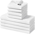 Homaxy 8 Pack 100% Cotton Kitchen Towels and Dishcloths Set by Homaxy