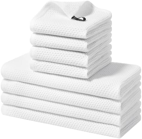 Homaxy 8 Pack 100% Cotton Kitchen Towels and Dishcloths Set by Homaxy