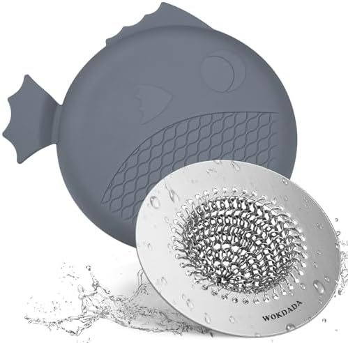 Reversible Sink Drain Strainer & Kitchen Sink Stopper Set by Wokdada
