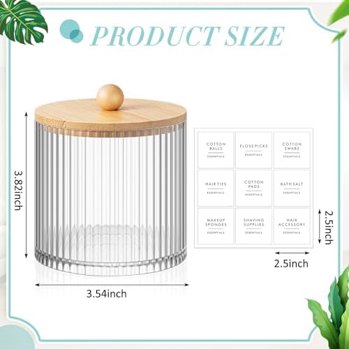 6 Pcs Plastic Holder Dispenser Bathroom Jars - Image 2