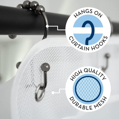 S&T INC. Shower Organizer and Caddy, 2 Pack - Image 2