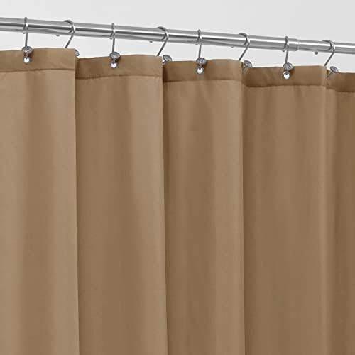 ALYVIA SPRING Waterproof Fabric Shower Curtain or Liner Coffee Brown by ALYVIASPRING