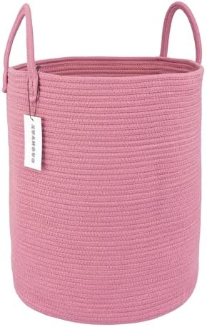 XUANGUO Cotton Rope Laundry Basket Hamper by XUANGUO