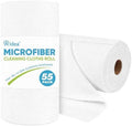 AIDEA White Microfiber Cleaning Cloth Roll-55 Sheets, Paper Towels 11×9" by AIDEAHOME