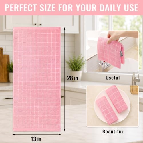 Kitinjoy 100% Cotton Terry Kitchen Towels, 13”x 28” - Image 4