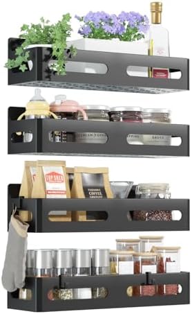 Sevenblue 4-Pack Magnetic Spice Rack by Sevenblue