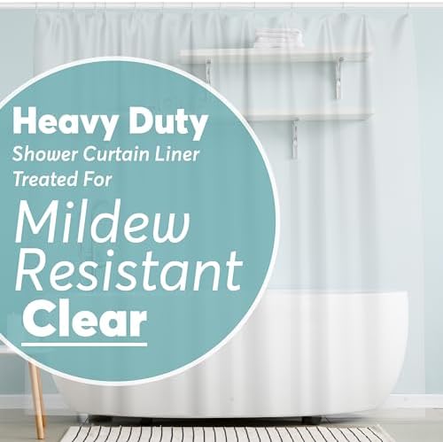 BigFoot Shower Curtain – 72 x 72 PEVA Heavy Duty Shower Curtain by BigFoot