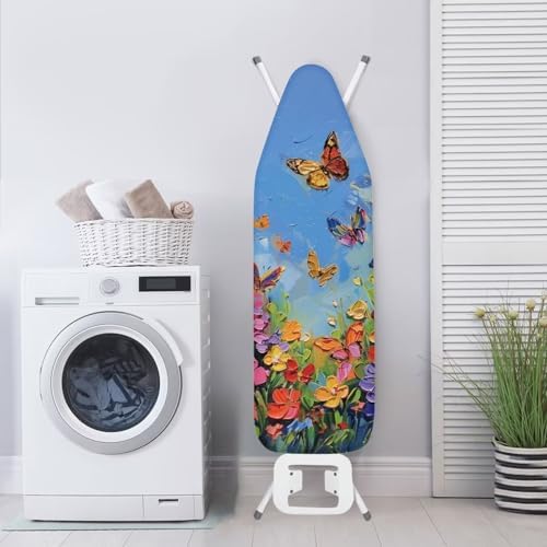 Oil Painting Floral Ironing Board Cover and Pad, Heat Reflective and Stain - Image 3