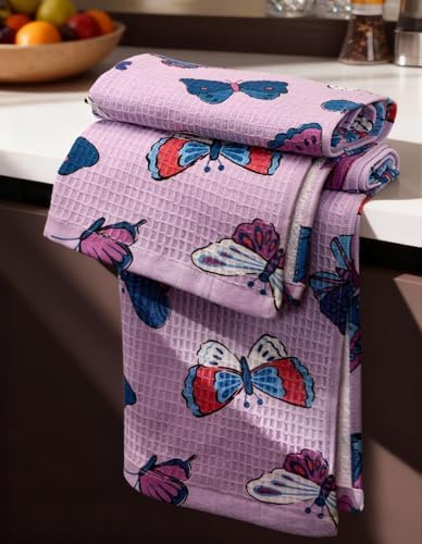 Miss Adola 370GSM Cotton Waffle Kitchen Towels by MissAdola