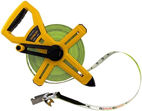 Komelon 6622IM Fiber Reel Long Open Reel Tape Measure Inch/Metric Scale by KomelonTools