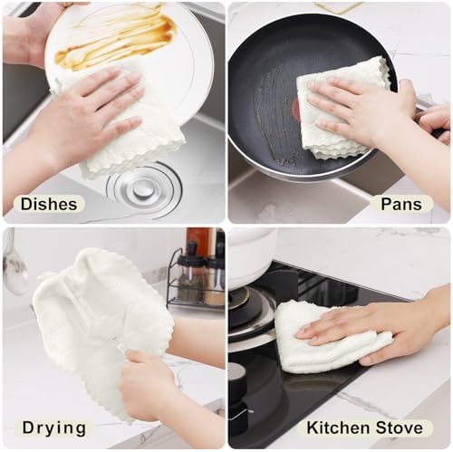 Homaxy 24 Pack Super Soft & Absorbent Dish Cloths - Image 4