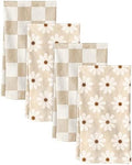 Miss Adola 4 Pack 150GSM Flour Sack Kitchen Towels by MissAdola