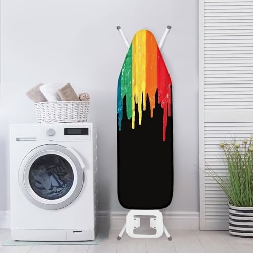 GLENLCWE Rainbow Splatter Tie Dye Ironing Board Cover - Image 3
