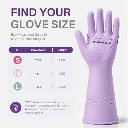 3 Pairs Dishwashing Gloves, Reusable Dish Gloves - Image 6