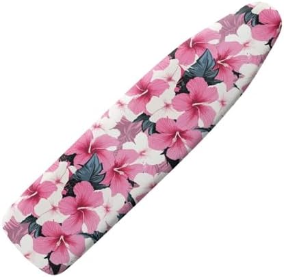 Tropical Pink Flower Ironing Board Cover Standard Ironing Board Cover by Darisoco