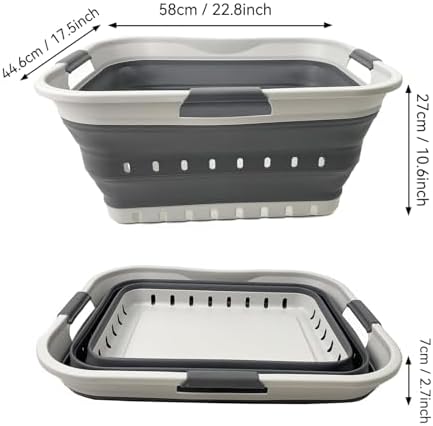 SAMMART 42L Collapsible Plastic Laundry Basket - Image 5
