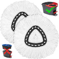 2 Pack Mop Replacement Heads for O-Cedar Spin Mops, Microfiber Spin Mop Refills by TidyMonster