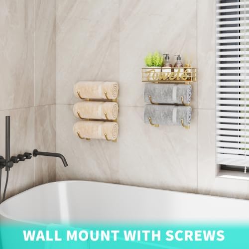 HapiRm Towel Racks for Bathroom Storage - Image 6